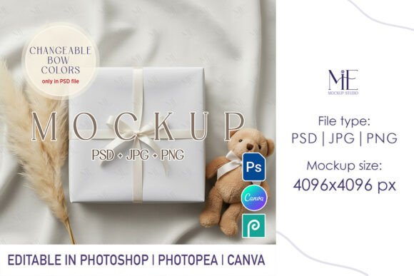 Download Wrapping Paper Mockup PSD PNG Canva - Wrap Collection