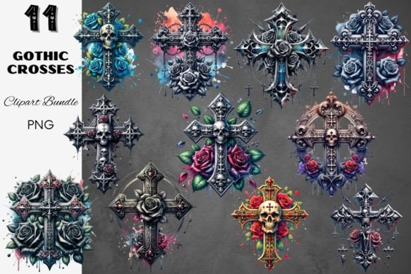 Download Gothic Crosses Dark Goth Emo Punk Cross - Premium Resources