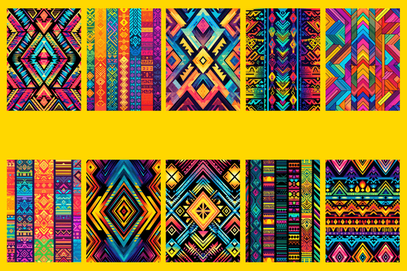 Download Aztec Rainbow Patterns - Rainbow patterns Collection
