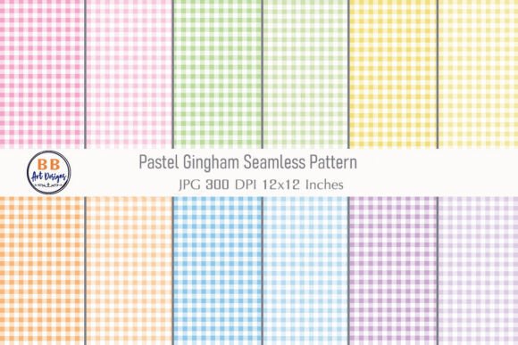 Download Pastel Gingham Pattern Seamless Paper - Seamless paper Collection